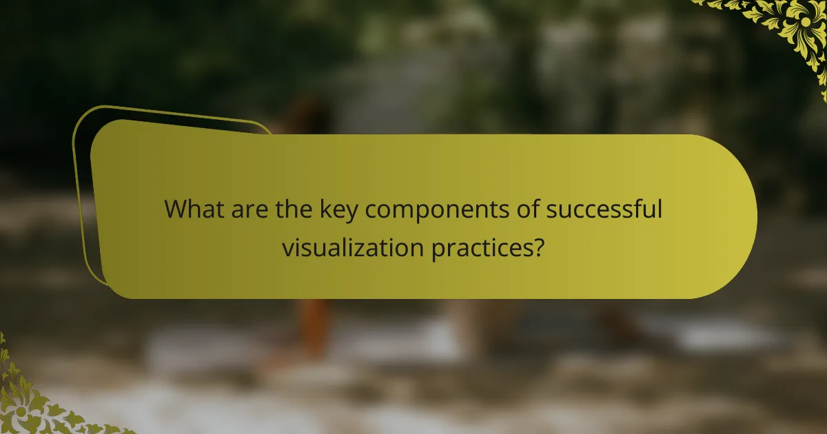 What are the key components of successful visualization practices?